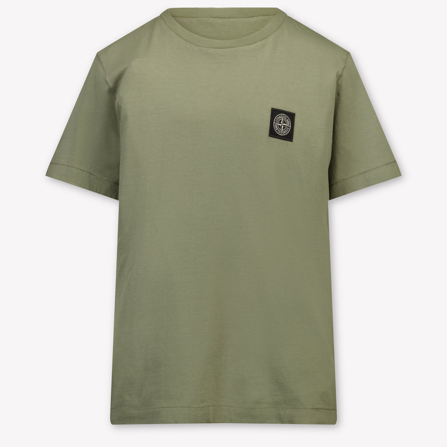 Stone Island Kids Boys T-Shirt In Taupe