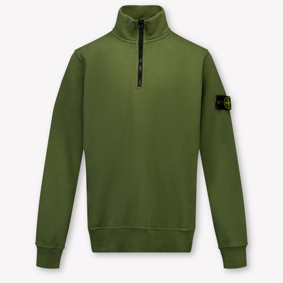 Stone Island Boys Sweater in Army