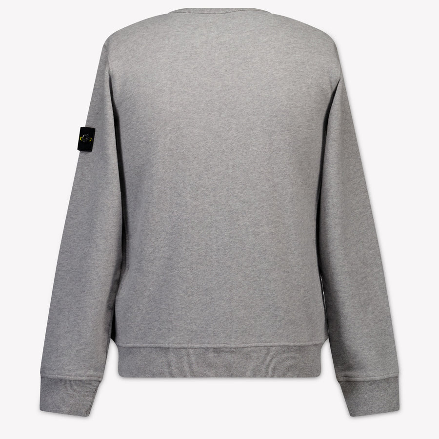 Stone Island Kids Boys Sweater In Gray