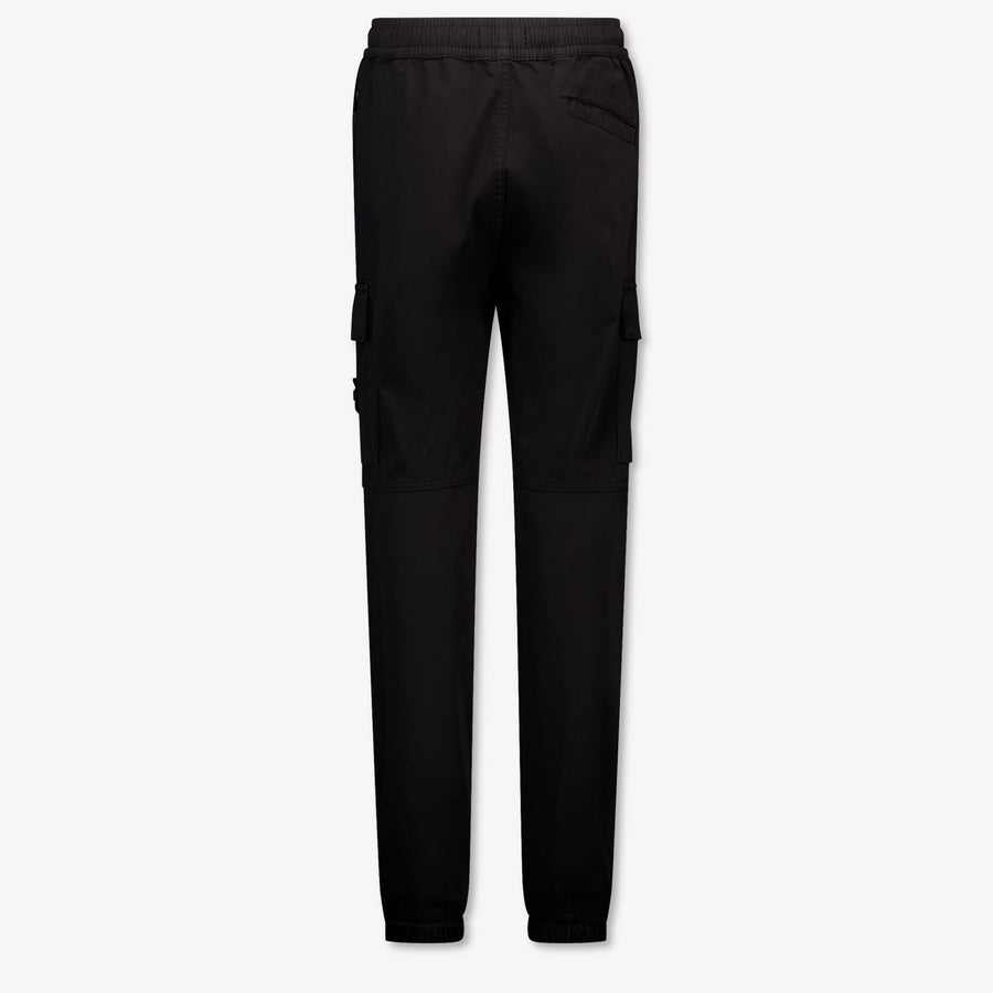 Stone Island Kids Boys Pants In Black