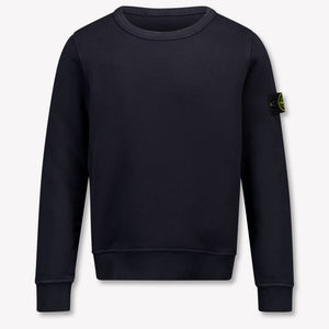 Stone Island Kids Boys Sweater In Navy