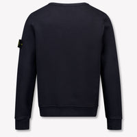 Stone Island Kids Boys Sweater In Navy