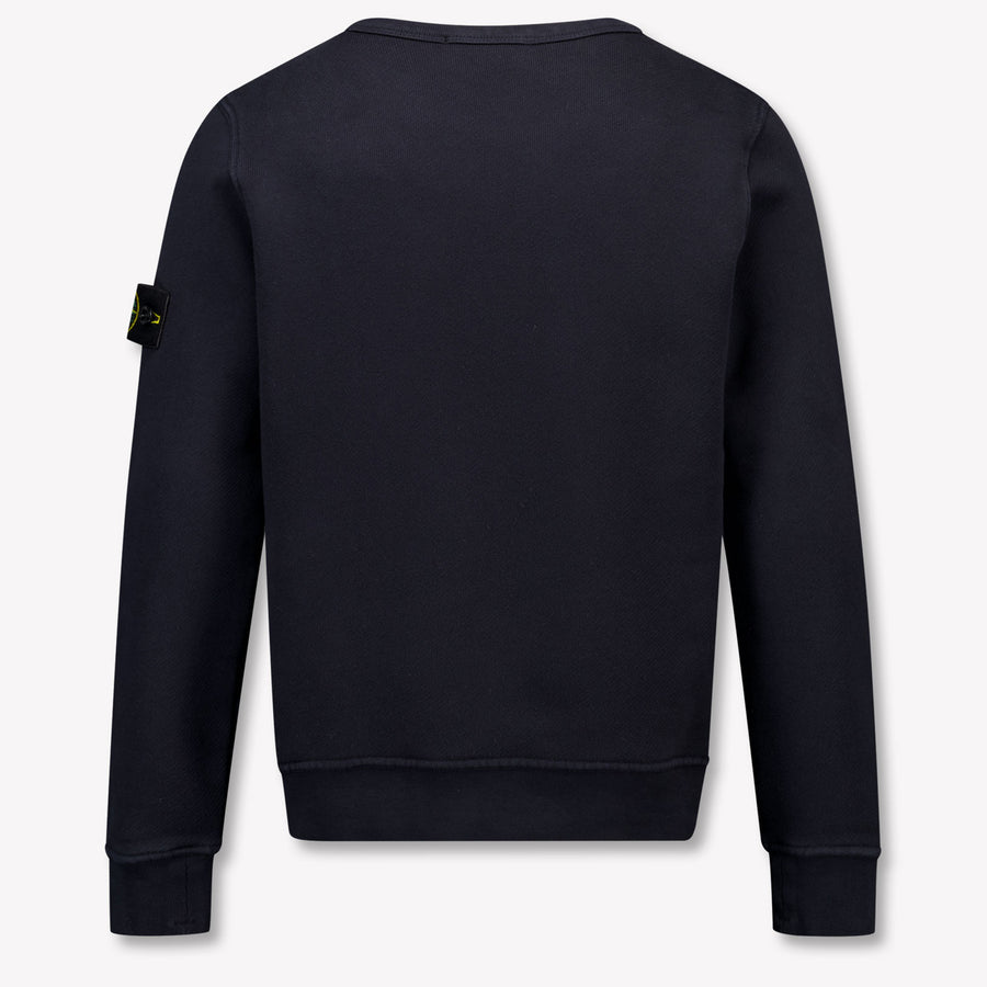 Stone Island Kids Boys Sweater In Navy