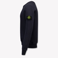 Stone Island Kids Boys Sweater In Navy
