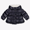 Moncler Tazui Baby Girls Jackets In Navy