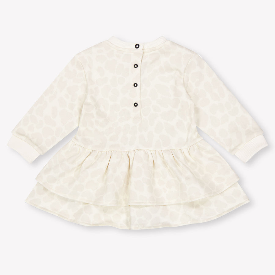 Balmain Baby Meisjes Jurk In Off White