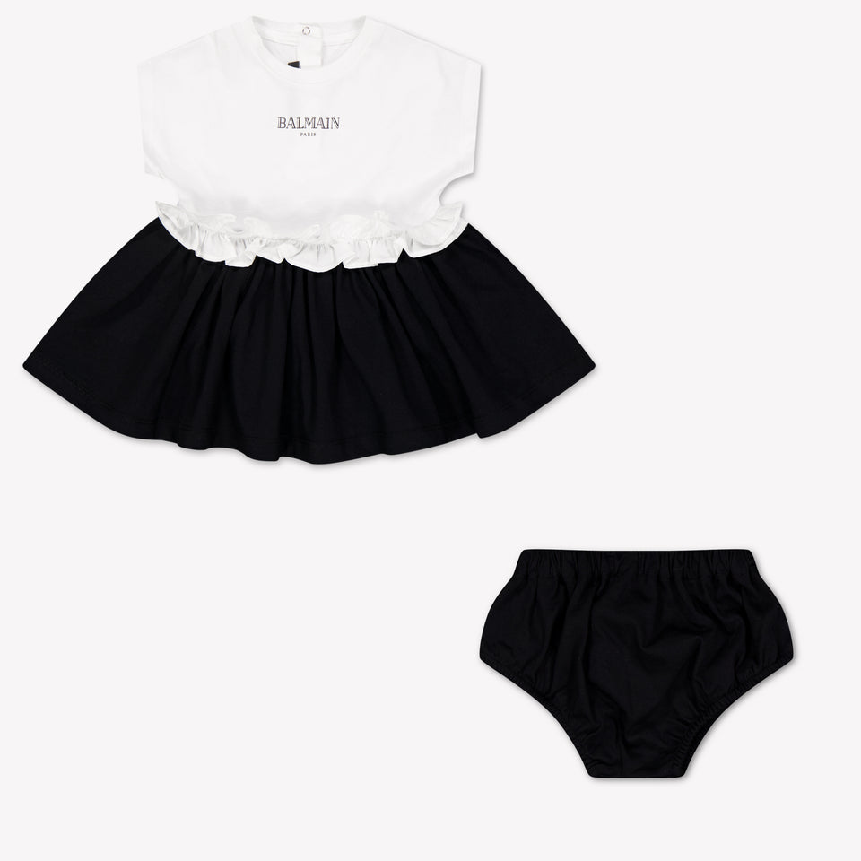 Balmain Baby Girls Dress In Black