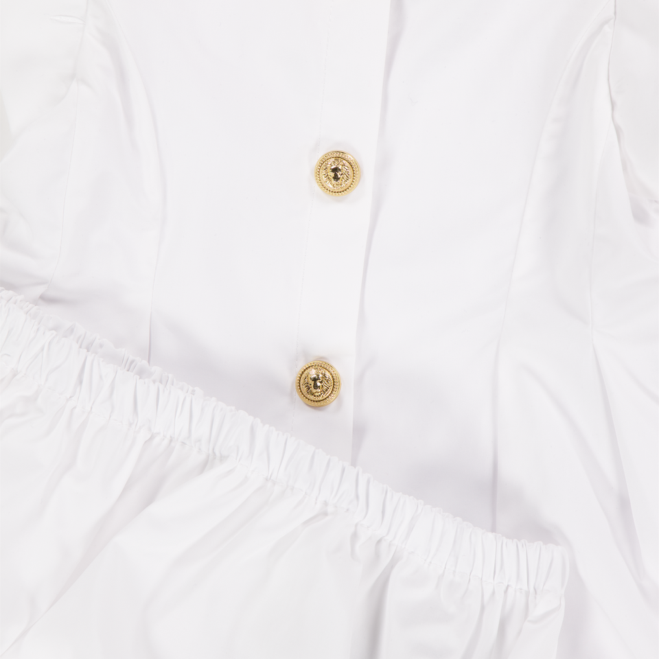 Balmain Baby Girls Dress In White