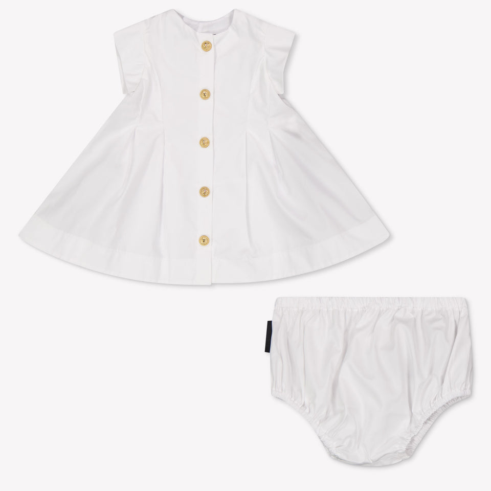Balmain Baby Girls Dress In White