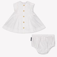 Balmain Baby Meisjes Jurk In Wit