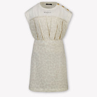 Balmain Kids Girls Dress In OffWhite