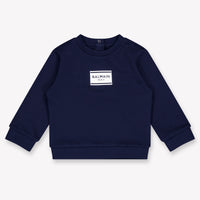 Balmain Baby Girls Sweater In Navy