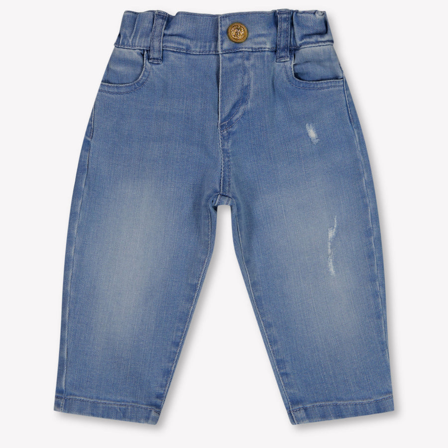 Balmain Baby Girls Pants In Blue