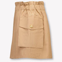 Balmain Kids Girls Skirt In Light Brown