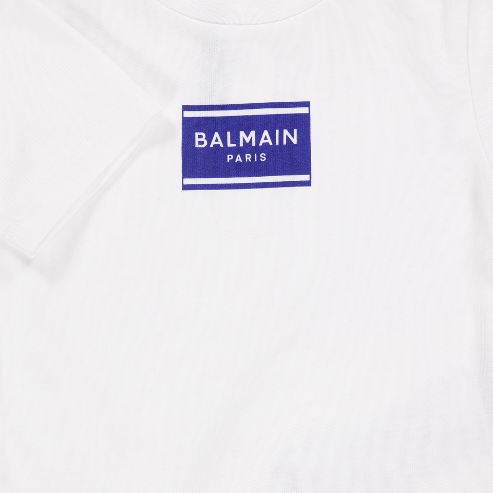Balmain Baby Meisjes T-Shirt In Wit
