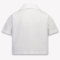 Balmain Kids Girls Polo In White