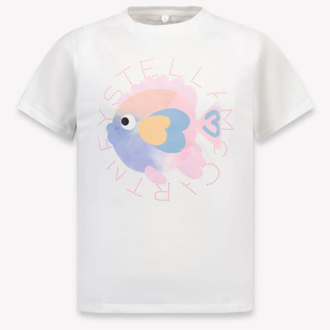 Stella McCartney Kinder Meisjes T-Shirt In Wit