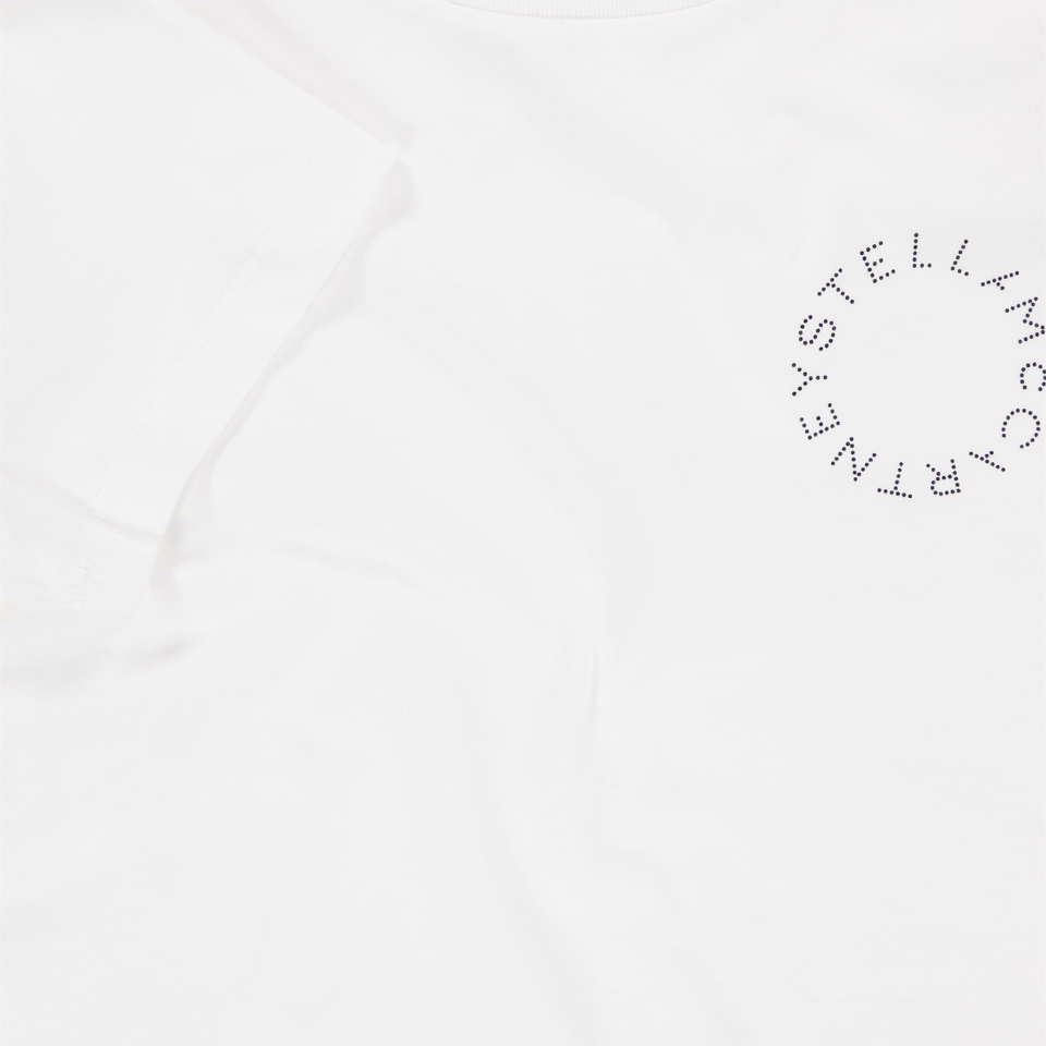 Stella McCartney Kinder Meisjes T-Shirt In Wit