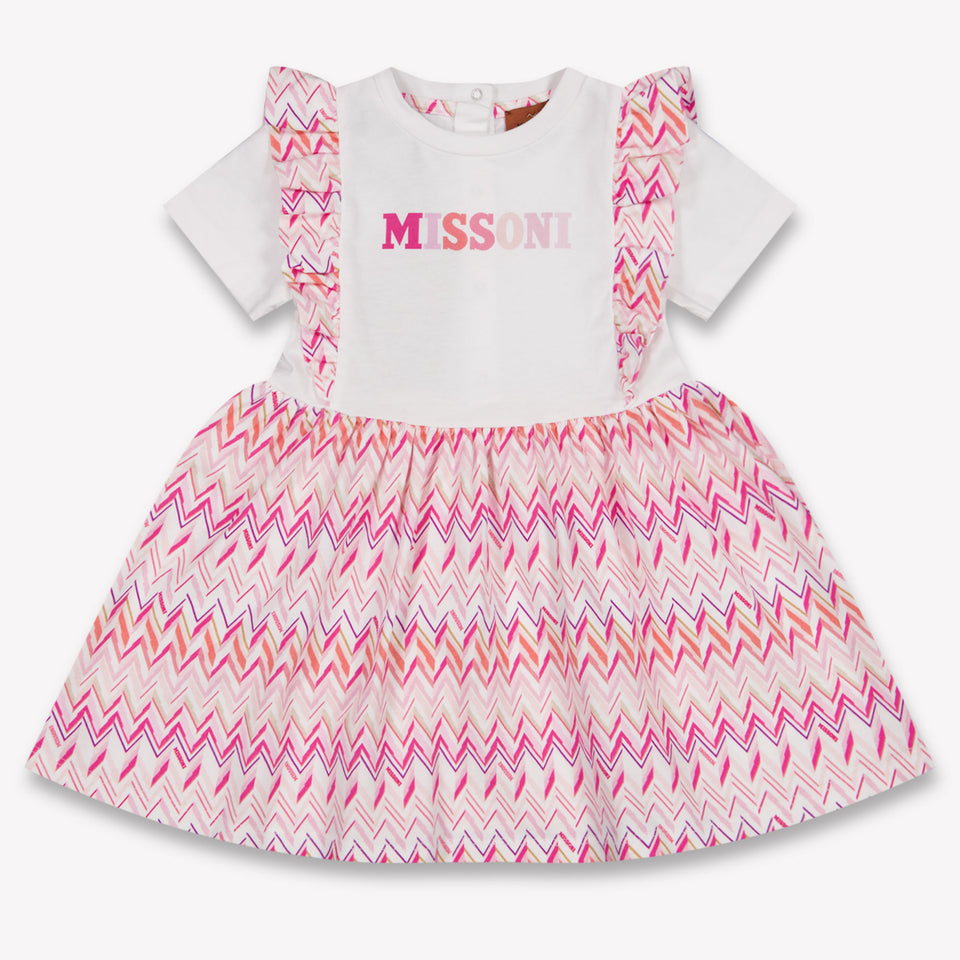 Missoni Baby Meisjes Jurk In Licht Roze