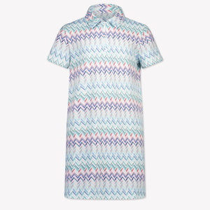 Missoni Kids Girls Dress In Turquoise