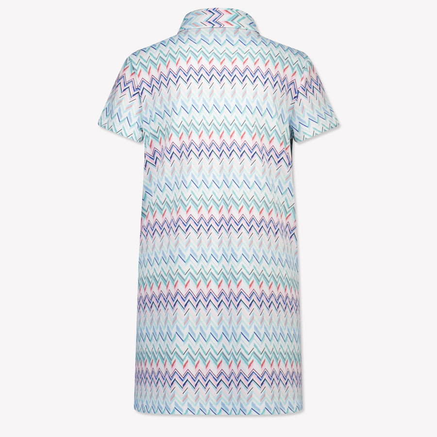 Missoni Kids Girls Dress In Turquoise