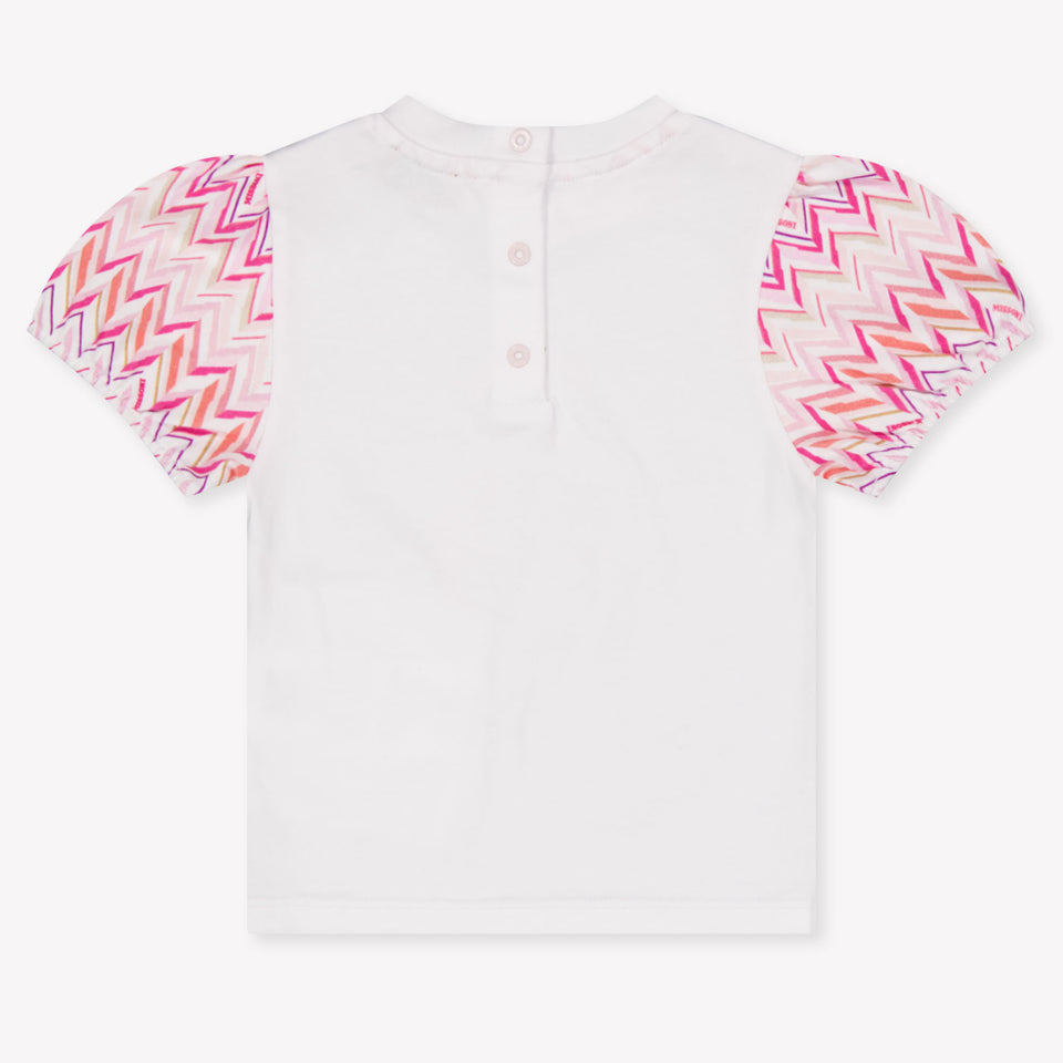 Missoni Baby Meisjes T-Shirt In Wit