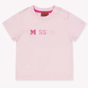 Missoni Baby Girls T-Shirt In Light Pink