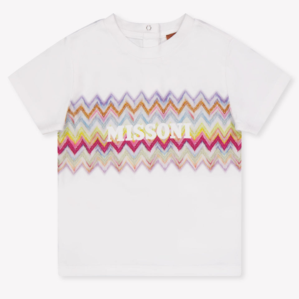 Missoni Baby Meisjes T-Shirt In Wit