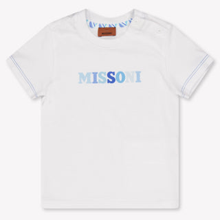 Missoni Baby Jongens T-Shirt In Wit