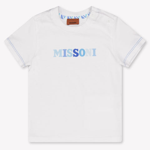 Missoni Baby Jongens T-Shirt In Wit