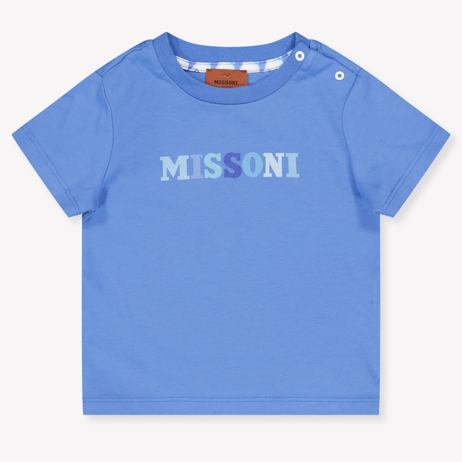 Missoni Baby Jongens T-Shirt In Blauw