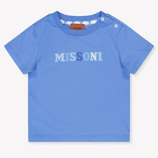 Missoni Baby Jongens T-Shirt In Blauw