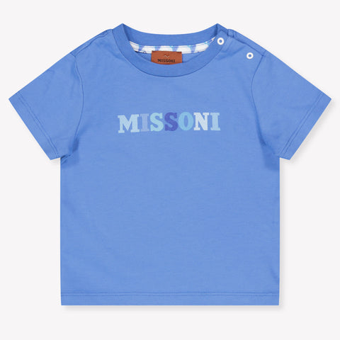 Missoni Baby Jongens T-Shirt In Blauw