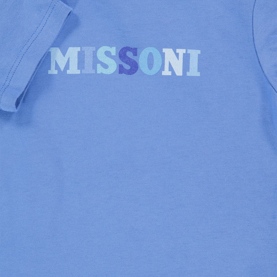 Missoni Baby Jongens T-Shirt In Blauw