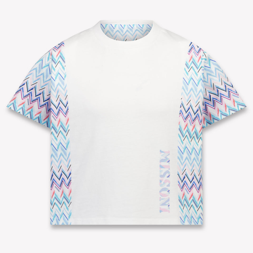 Missoni Kinder Meisjes T-Shirt In Wit