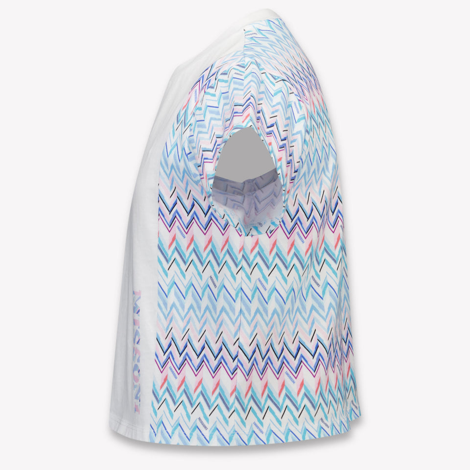 Missoni Kinder Meisjes T-Shirt In Wit