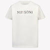Missoni Kinder Jongens T-Shirt In Off White