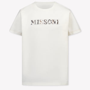 Missoni Kinder Jongens T-Shirt In Off White