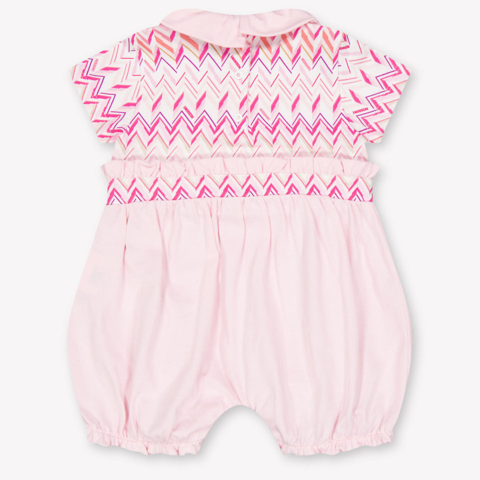 Missoni Baby Girls Playsuit In Light Pink