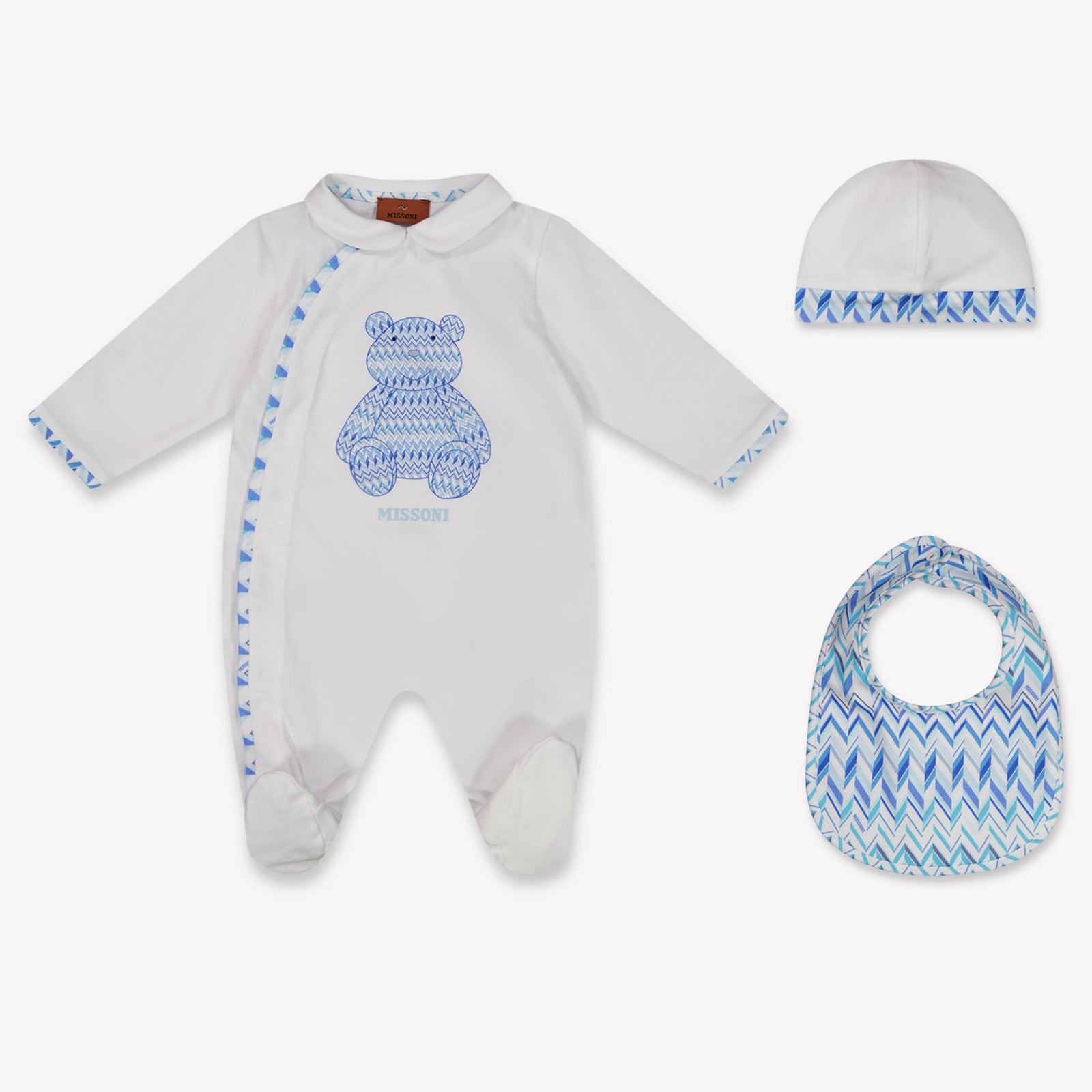 Missoni Baby Boys Playsuit In White