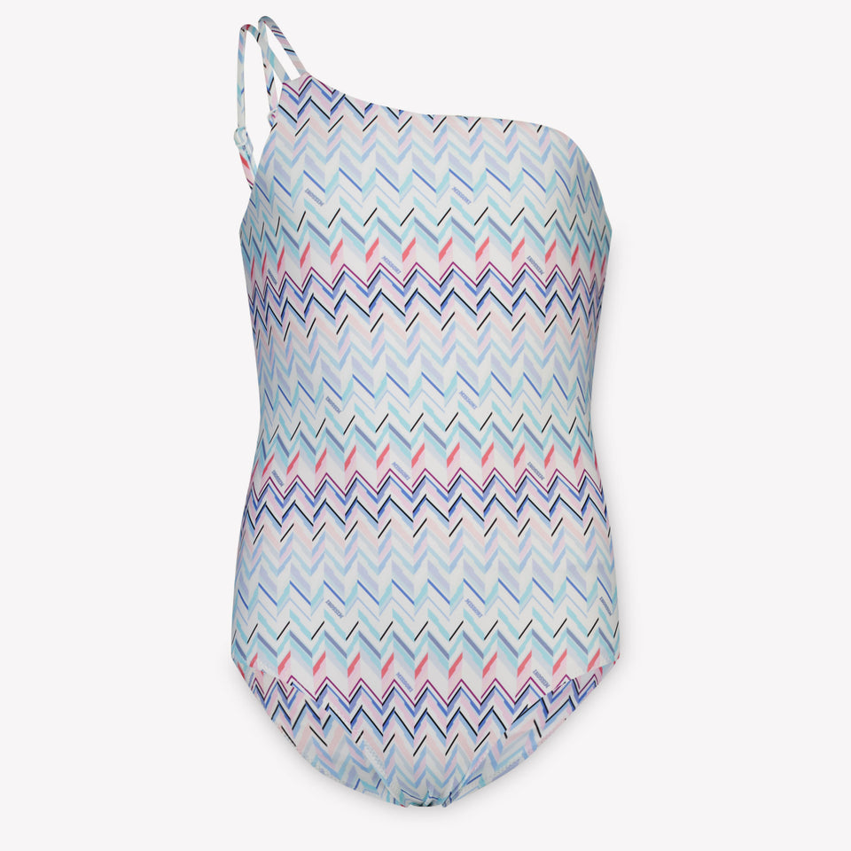 Missoni Kids Girls Swimwear In Turquoise