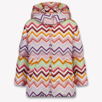 Missoni Kids Girls Winter coat In Light Pink