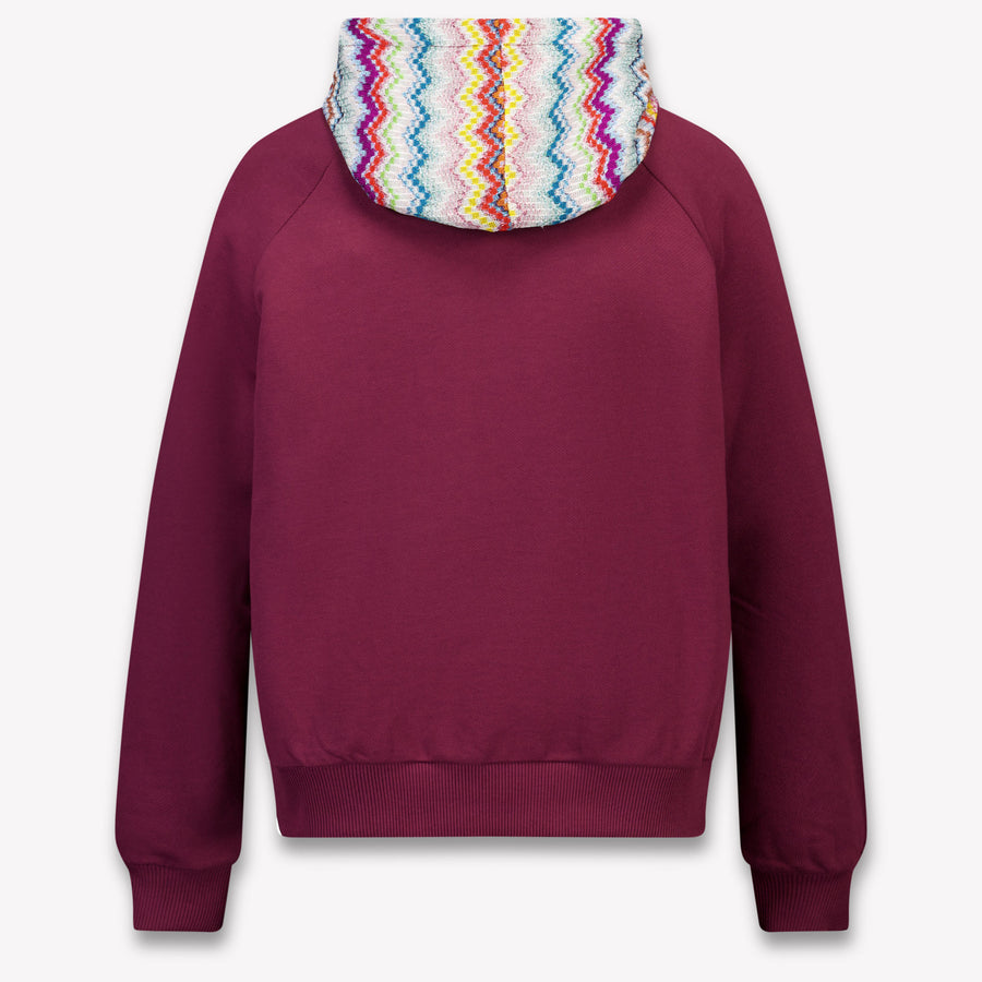 Missoni Kids Girls Sweater In Bordeaux