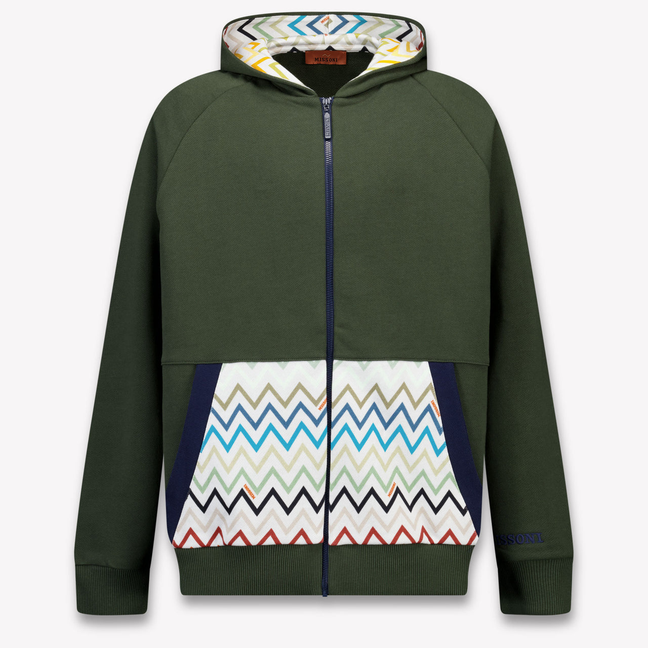Missoni Kids Boys Cardigan In Dark Green