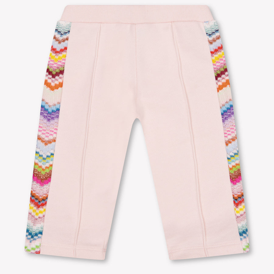 Missoni Baby Girls Pants In Light Pink
