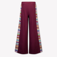 Missoni Kinder Meisjes Broek In Bordeaux