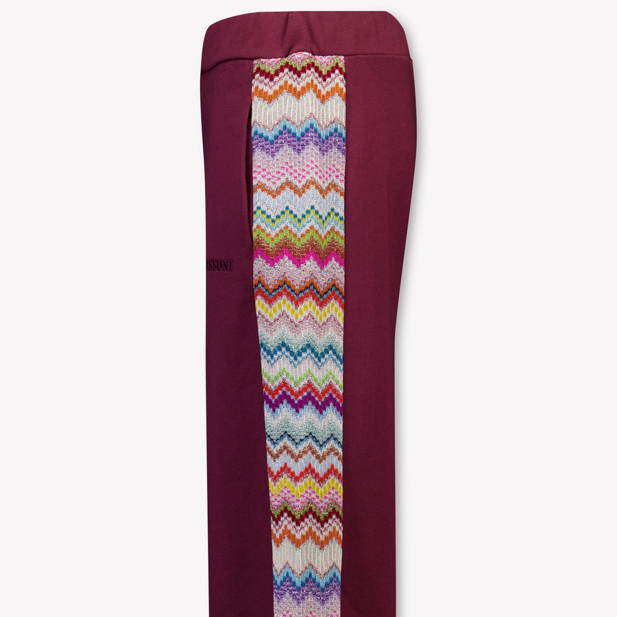 Missoni Kinder Meisjes Broek In Bordeaux
