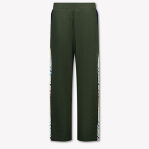 Missoni Kids Boys Pants In Dark Green