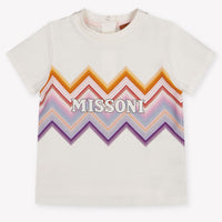 Missoni Baby Girls T-Shirt In OffWhite