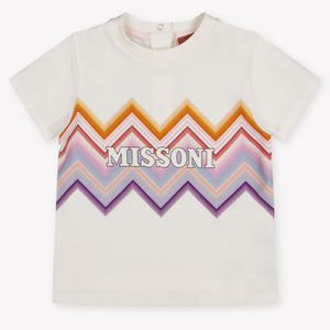 Missoni Baby Girls T-Shirt In OffWhite